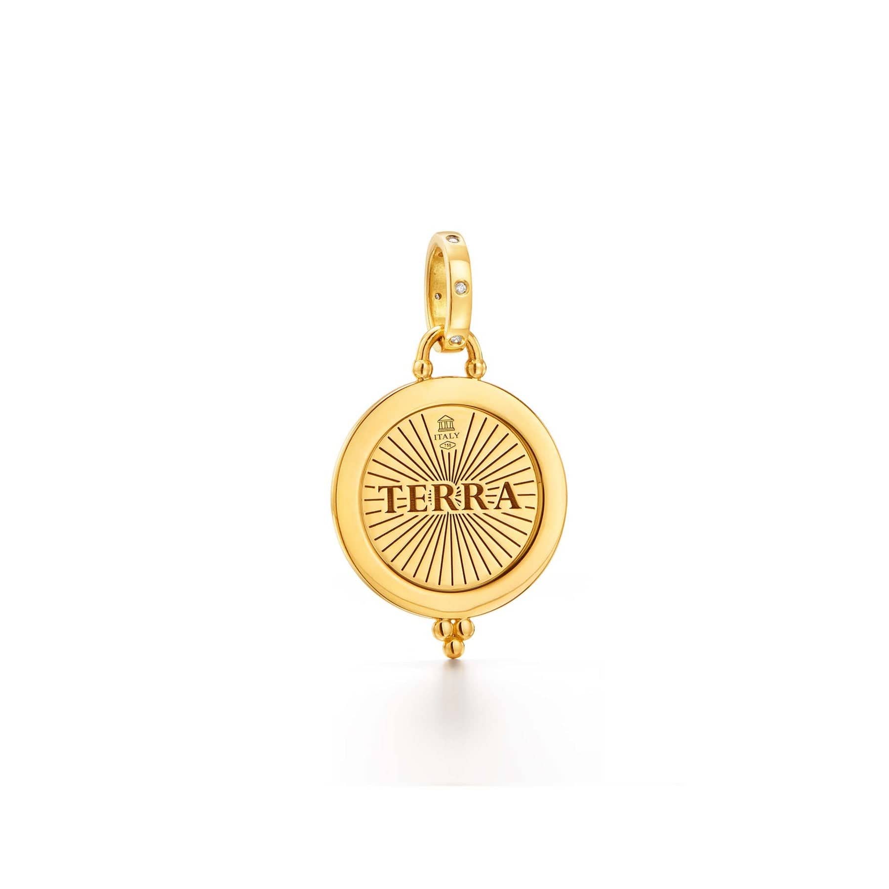 18K Yellow Gold Terra Diamond Pendant, yellow gold, Long's Jewelers