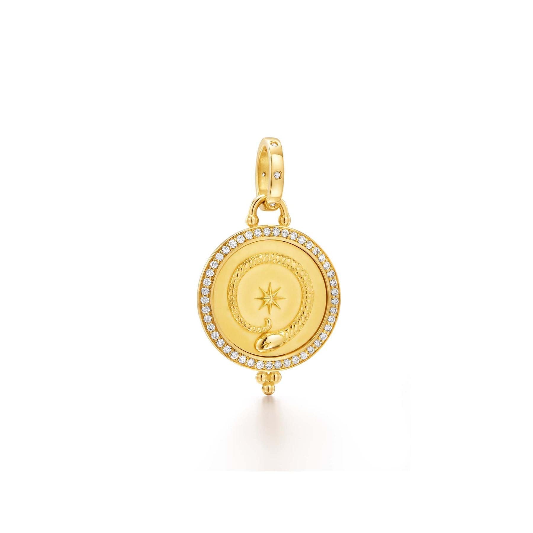 18K Yellow Gold Terra Diamond Pendant, yellow gold, Long's Jewelers