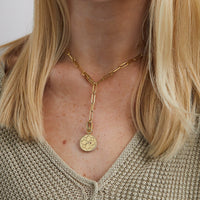 Roberto Coin 18K Yellow Gold Venetian Diamond Medal Necklace