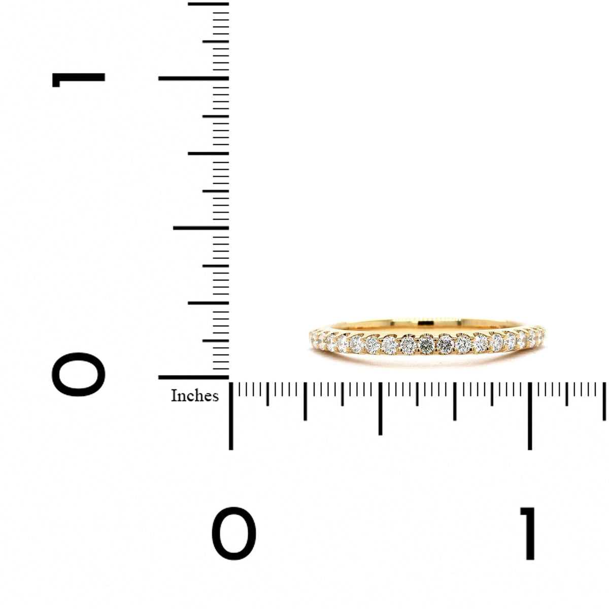 18K Yellow Shared Prong Diamond Band, 18K yellow gold, Long's Jewelers
