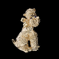 Ruser 14K Yellow Gold Poodle Pin
