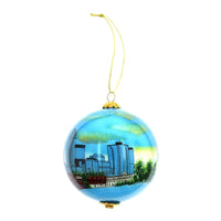 2022 Boston Marathon® Boston Skyline Commemorative Glass Ornament