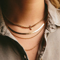 14K Yellow Gold Double Curb Link Chain