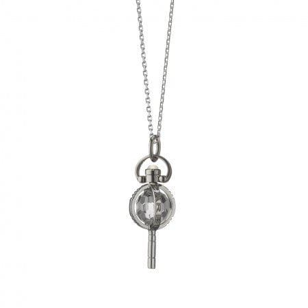 Sterling Silver Miniature "Carpe Diem" Key Necklace