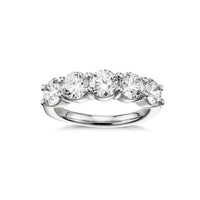 Platinum 5 Stone Diamond Band