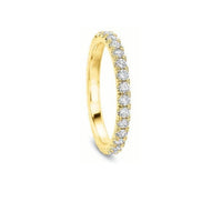 18K Yellow Gold Shared Prong Diamond Eternity Band