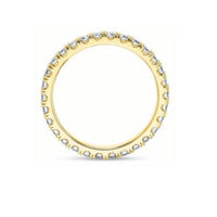 18K Yellow Gold Shared Prong Diamond Eternity Band