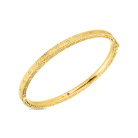 Roberto Coin 18K Yellow Gold Princess Diamond Bangle