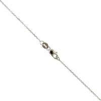 14K White Gold Oval Amethyst Diamond Halo Necklace