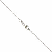 18K White Gold Alexandrite Diamond Halo Necklace