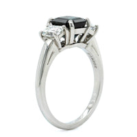 Oscar Heyman Platinum Octagonal Alexandrite Diamond Ring