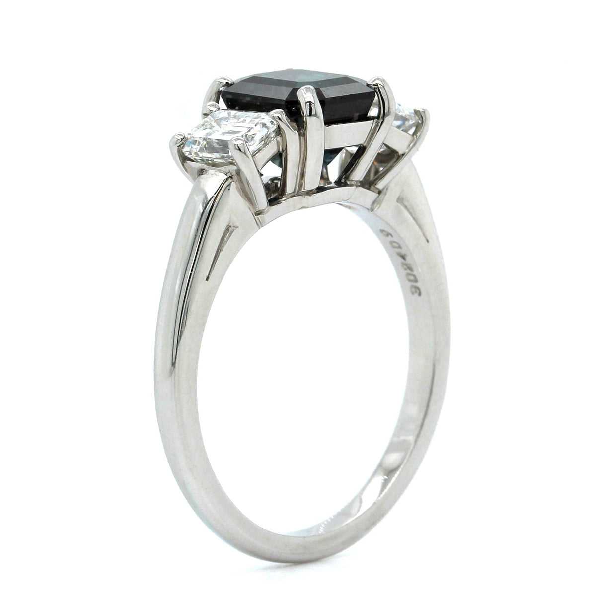 Oscar Heyman Platinum Octagonal Alexandrite Diamond Ring