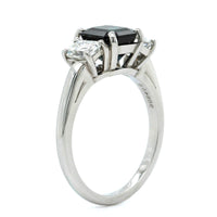 Oscar Heyman Platinum Octagonal Alexandrite Diamond Ring