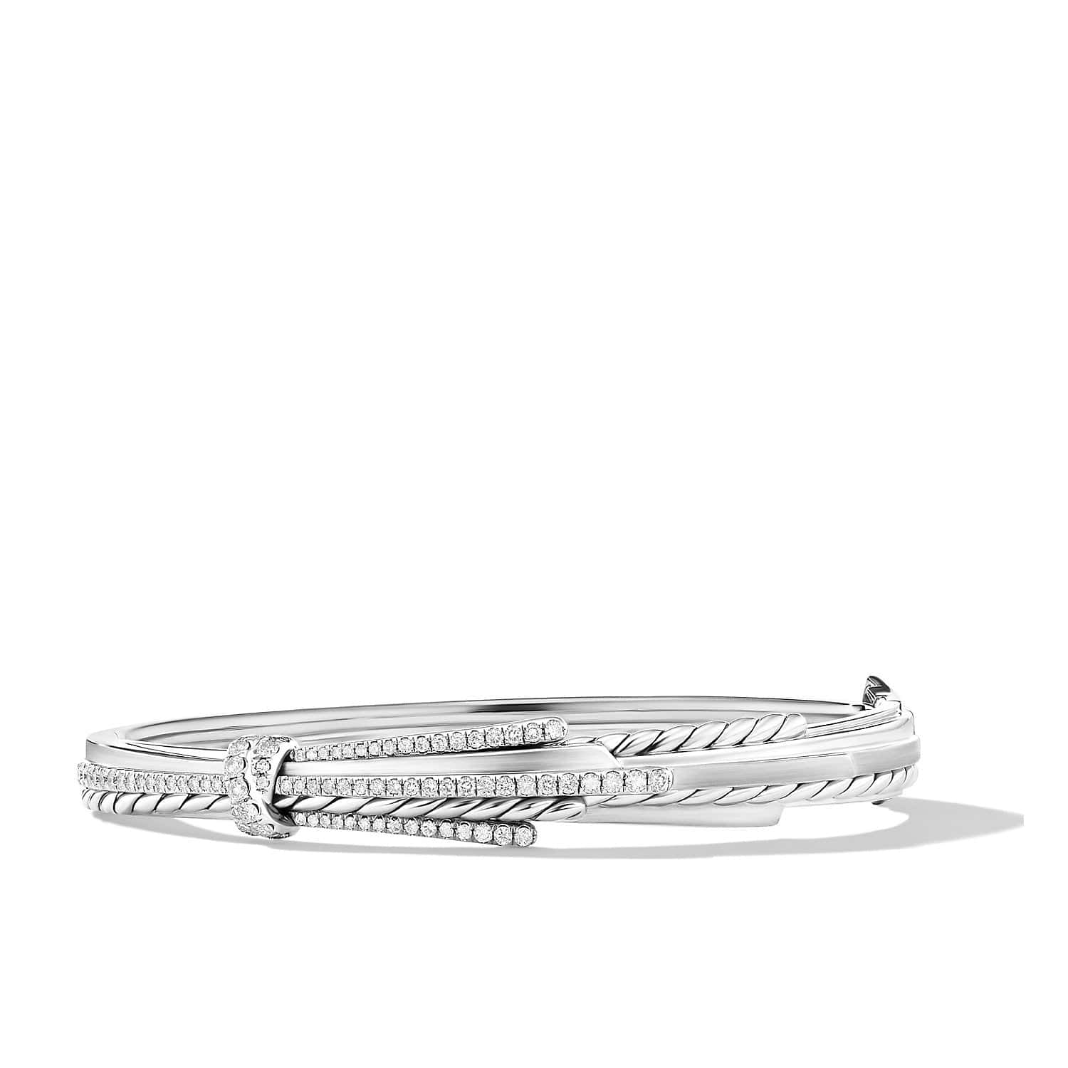 Angelika Bracelet with Pavé Diamonds, Sterling Silver, Long's Jewelers