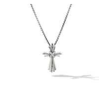 Angelika Cross Necklace with Pavé Diamonds, Sterling Silver, Long's Jewelers