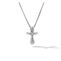 Angelika Cross Necklace with Pavé Diamonds, Sterling Silver, Long's Jewelers