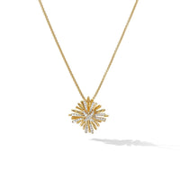 Angelika Maltese Pendant Necklace in 18K Yellow Gold with Pavé Diamonds, Yellow Gold, Long's Jewelers