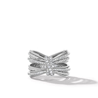 Angelika Maltese Ring with Pavé Diamonds, Sterling Silver, Long's Jewelers