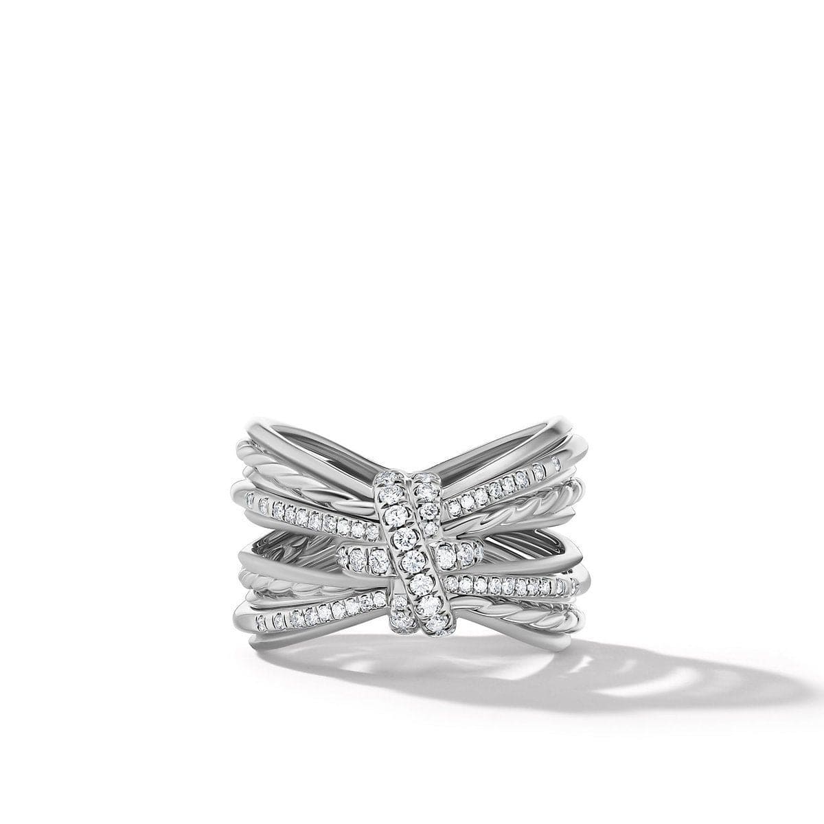 Angelika Maltese Ring with Pavé Diamonds, Sterling Silver, Long's Jewelers