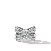 Angelika Maltese Ring with Pavé Diamonds, Sterling Silver, Long's Jewelers