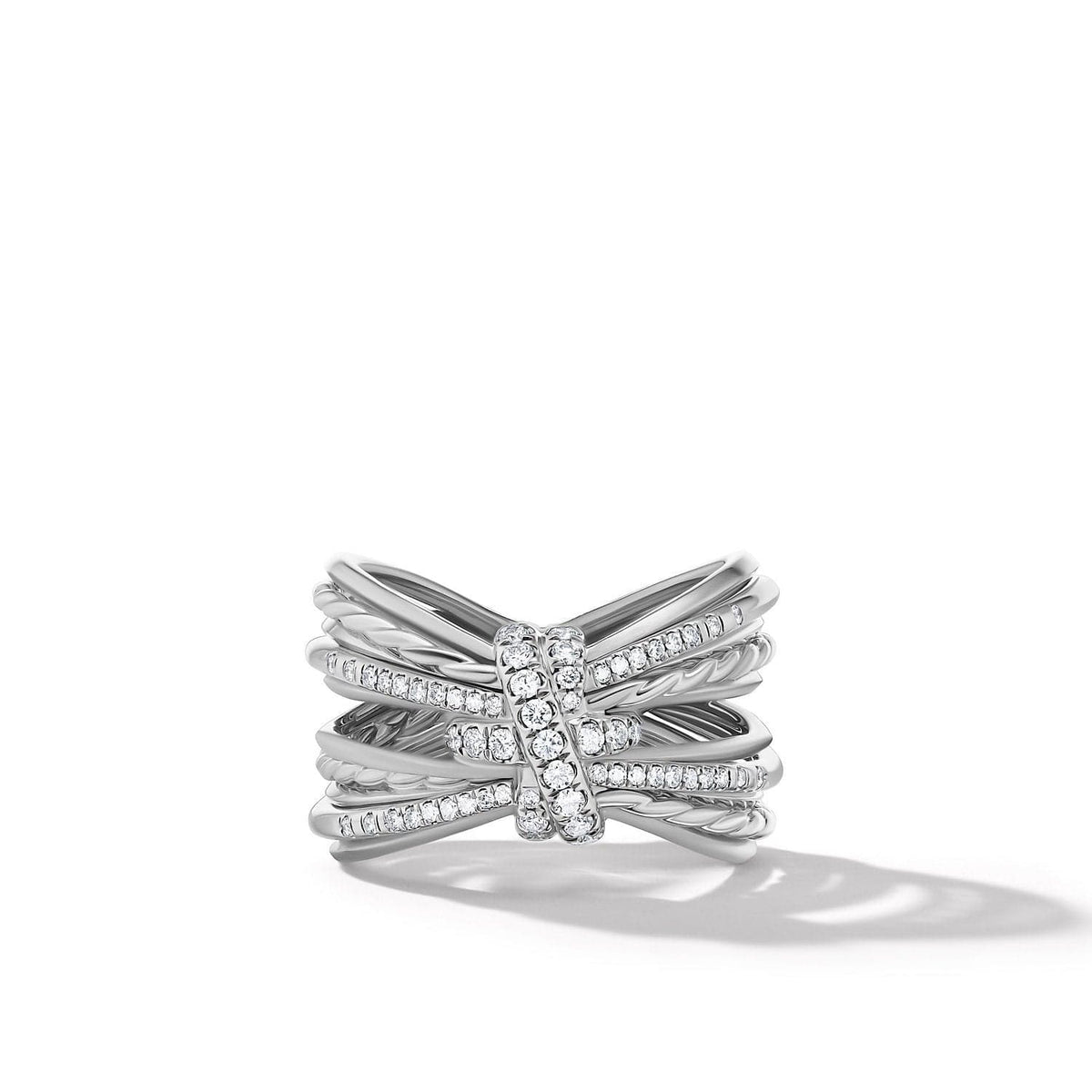 Angelika Maltese Ring with Pavé Diamonds