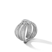 Angelika Maltese Ring with Pavé Diamonds