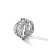 Angelika Maltese Ring with Pavé Diamonds