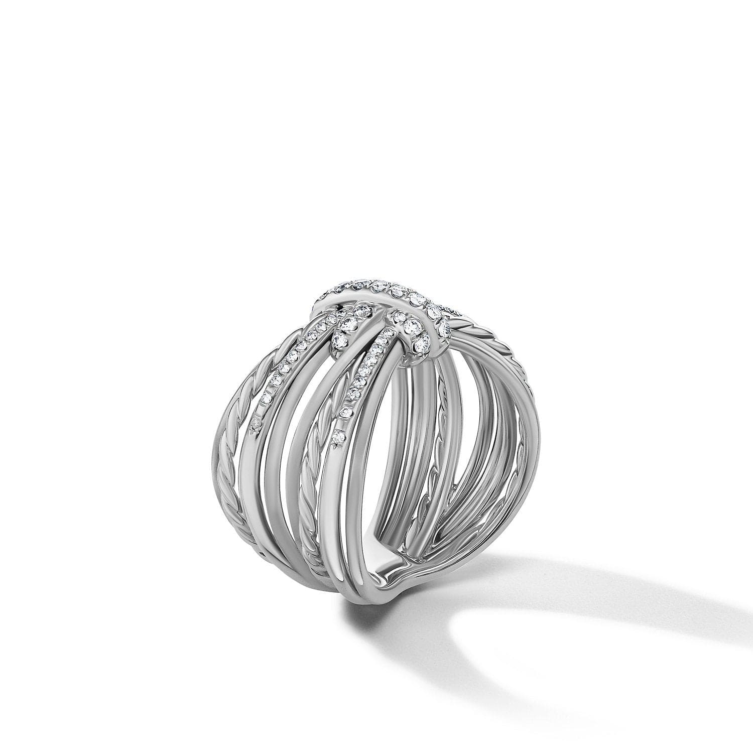 Angelika Maltese Ring with Pavé Diamonds