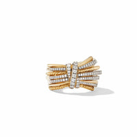 Angelika Ring in 18K Yellow Gold with Pavé Diamonds