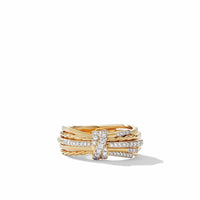 Angelika Ring in 18K Yellow Gold with Pavé Diamonds