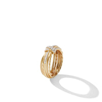Angelika Ring in 18K Yellow Gold with Pavé Diamonds