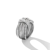 Angelika Ring with Pavé Diamonds, Sterling Silver, Long's Jewelers