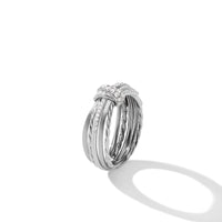 Angelika Ring with Pavé Diamonds, Sterling Silver, Long's Jewelers