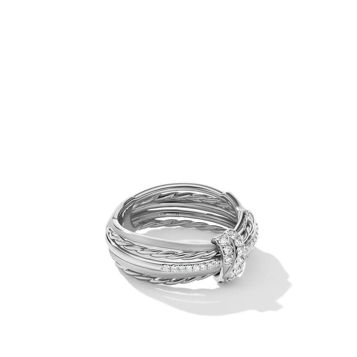 Angelika Ring with Pavé Diamonds, Sterling Silver, Long's Jewelers
