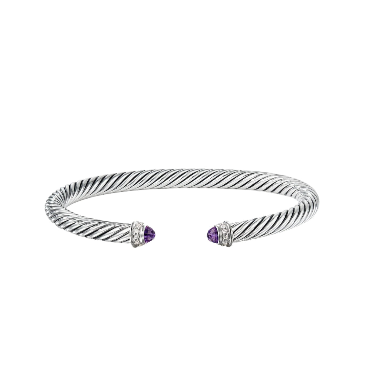 Cable Classics Bracelet with Amethyst and Diamonds