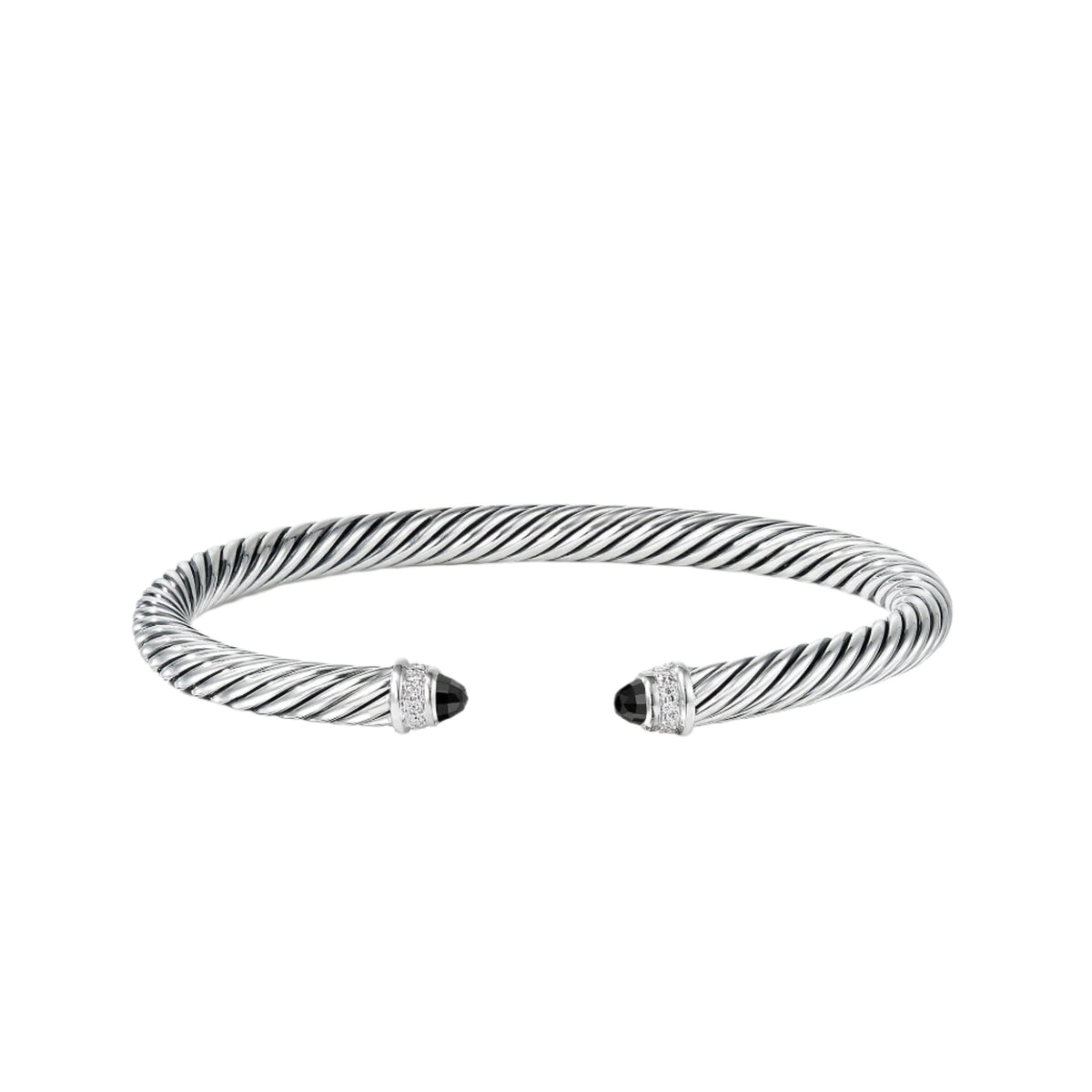 Cable Classics Bracelet with Black Onyx and Diamonds