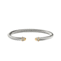 Cable Classics Bracelet with Gold Domes and Diamonds