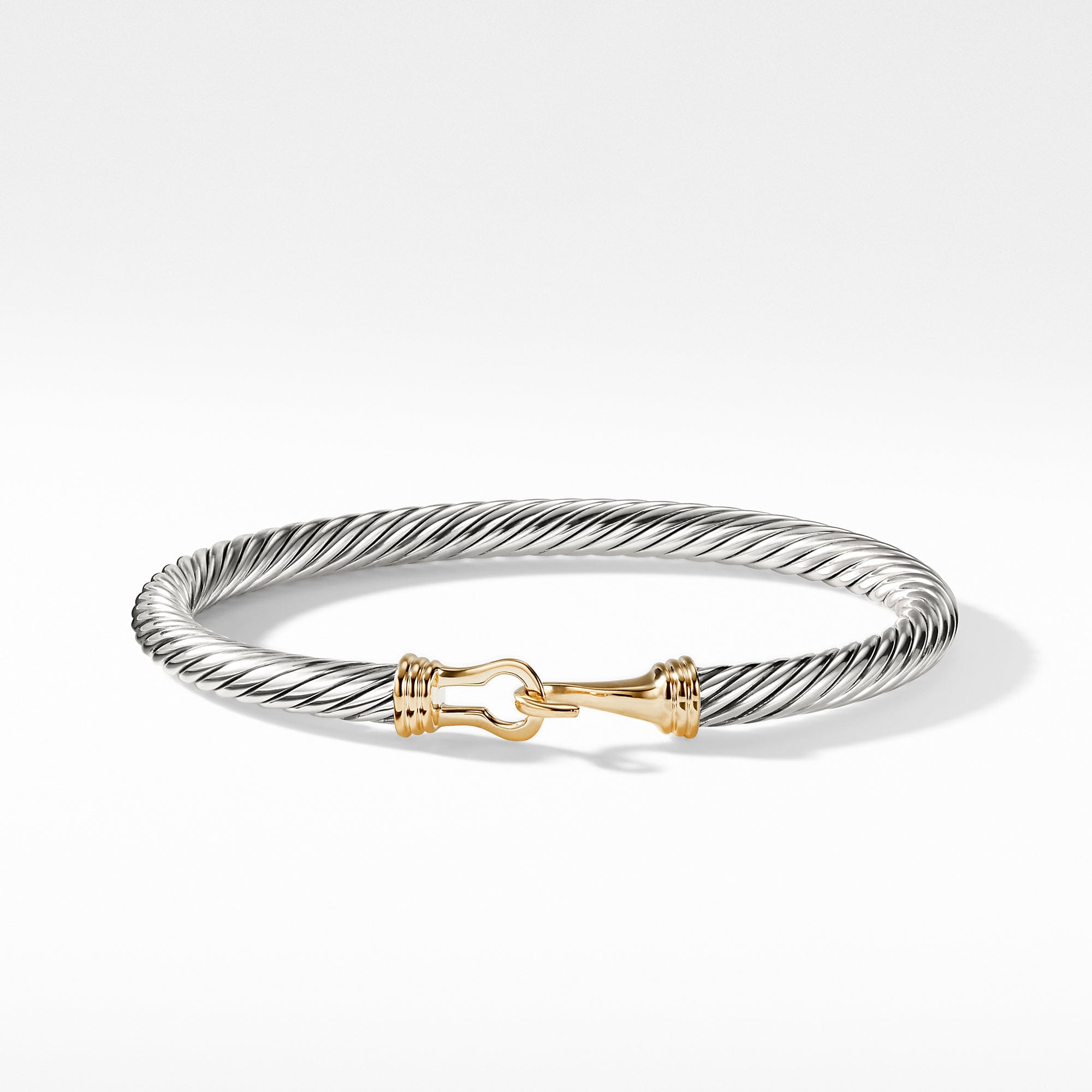 Cable Buckle Bracelet with Gold