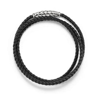 Chevron Triple-Wrap Bracelet in Black