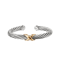 X Bracelet with Gold