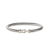 Cable Buckle Bracelet with Gold