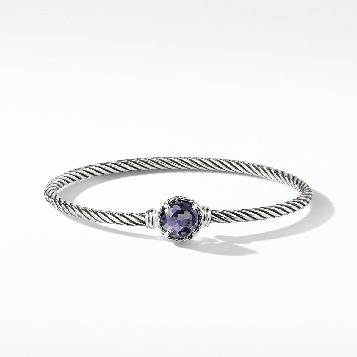Chatelaine Bracelet with Lavender Amethyst over Hematine
