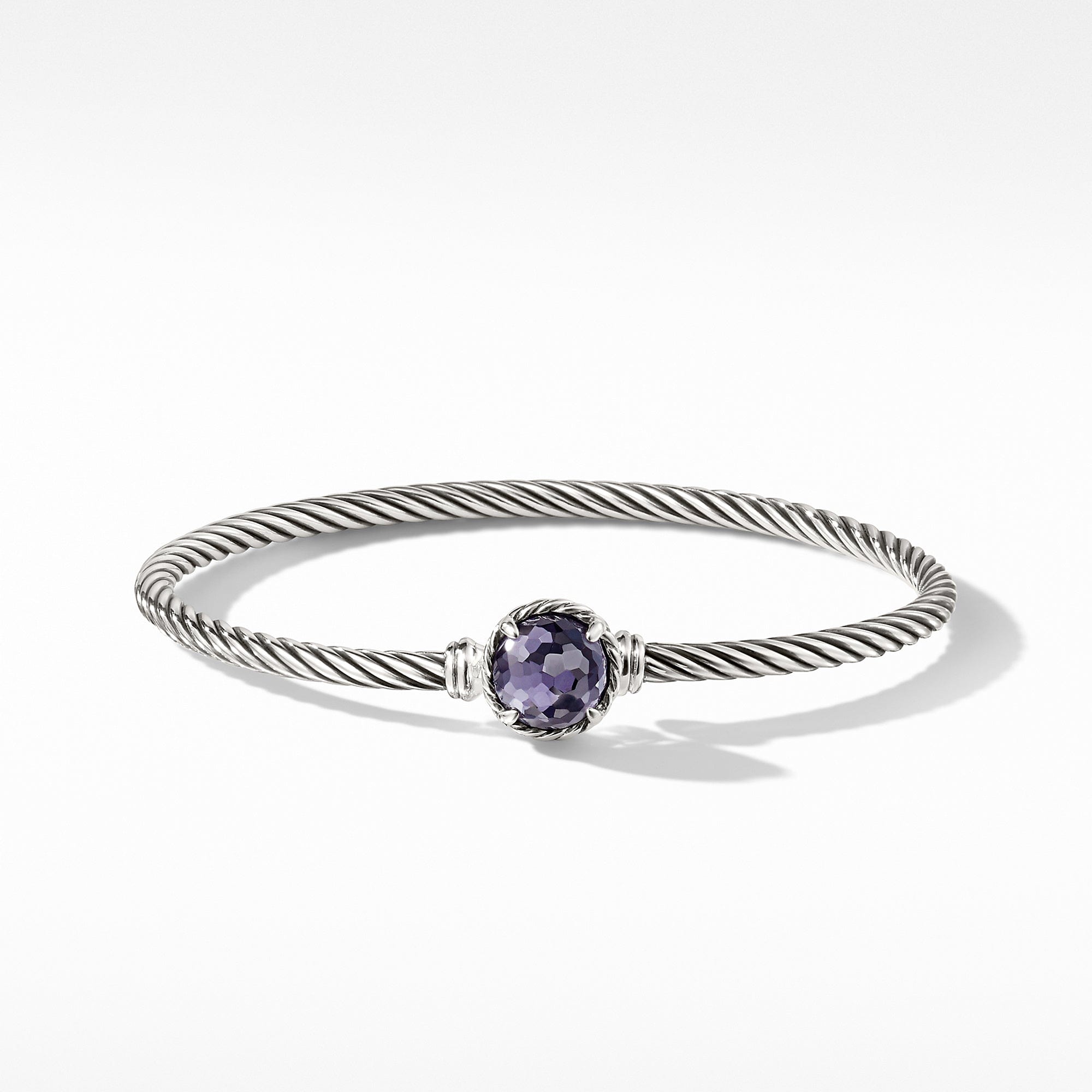 Chatelaine Bracelet with Lavender Amethyst over Hematine