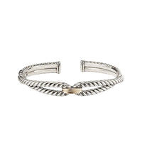 Cable Loop Bracelet with 18K Gold