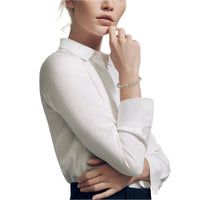 Cable Loop Bracelet with 18K Gold