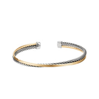 Crossover Bracelet with 18K Gold