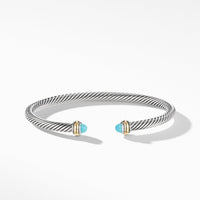 Cable Classic Bracelet with Turquoise and 18K Yellow Gold
