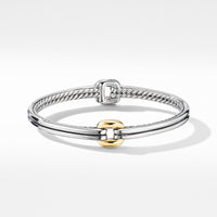 Thoroughbred® Center Link Bracelet with 18K Yellow Gold