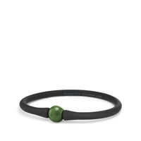 Spiritual Beads Stone Rubber Bracelet with Nephrite Jade
