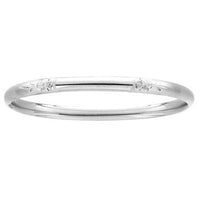 Sterling Silver Floral Engraved Bangle